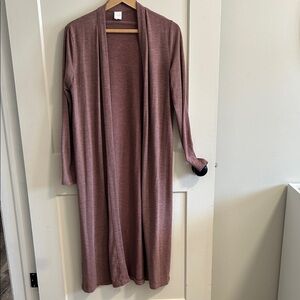Lole Women's Long Cardigan - Mauve